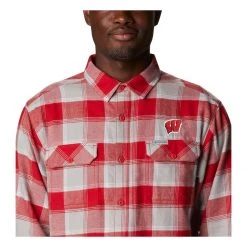 Columbia Wisconsin Badgers Flare Gun Shirt Red -Columbia popular shop unnamed file 2323