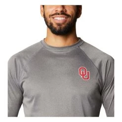 Columbia Oklahoma Sooners Hooded Terminal Tackle Long Sleeve Shirt Red -Columbia popular shop unnamed file 2329