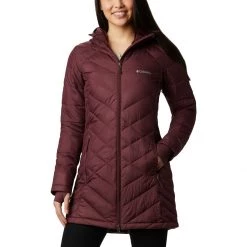 Women's Columbia Heavenly Long Hooded Jacket Malbec