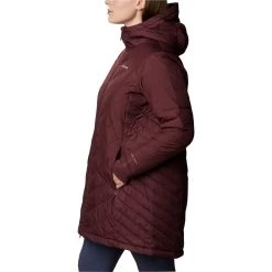 Women's Columbia Heavenly Long Hooded Jacket Malbec -Columbia popular shop unnamed file 246