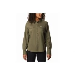 Women's Columbia Silver Ridge Button Up Long Sleeve Shirt White/white