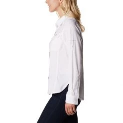 Women's Columbia Silver Ridge Button Up Long Sleeve Shirt White/white -Columbia popular shop unnamed file 279