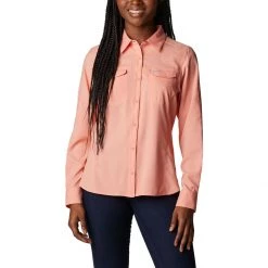 Women's Columbia Silver Ridge Button Up Long Sleeve Shirt White/white -Columbia popular shop unnamed file 280
