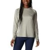Women's Columbia PFG Tidal Tee II Long Sleeve Shirt White Cirrus Grey