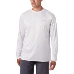 Men's Columbia PFG Terminal Tackle Heather Long Sleeve Shirt Atoll Heather -Columbia popular shop unnamed file 327