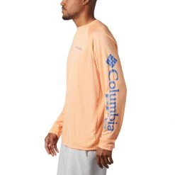 Men's Columbia PFG Terminal Tackle Heather Long Sleeve Shirt Atoll Heather -Columbia popular shop unnamed file 333