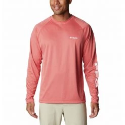 Men's Columbia PFG Terminal Tackle Heather Long Sleeve Shirt Atoll Heather -Columbia popular shop unnamed file 336