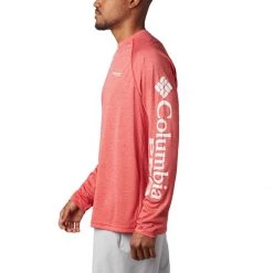 Men's Columbia PFG Terminal Tackle Heather Long Sleeve Shirt Atoll Heather -Columbia popular shop unnamed file 337