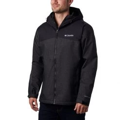 Men's Columbia Ridge Gates Rain Jacket Black Denim/black Trill