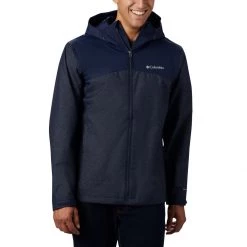 Men's Columbia Ridge Gates Rain Jacket Black Denim/black Trill -Columbia popular shop unnamed file 481