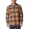 Men's Columbia Cornell Woods Flannel Long Sleeve Shirt Dark Mountain