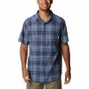 Men's Columbia Under Exposure Yarn Dye Short Sleeve Shirt Dark Mountain Madras