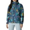Women's Columbia Flash Challenger Novelty Windbreaker Nocturnal Daisy Party Mult
