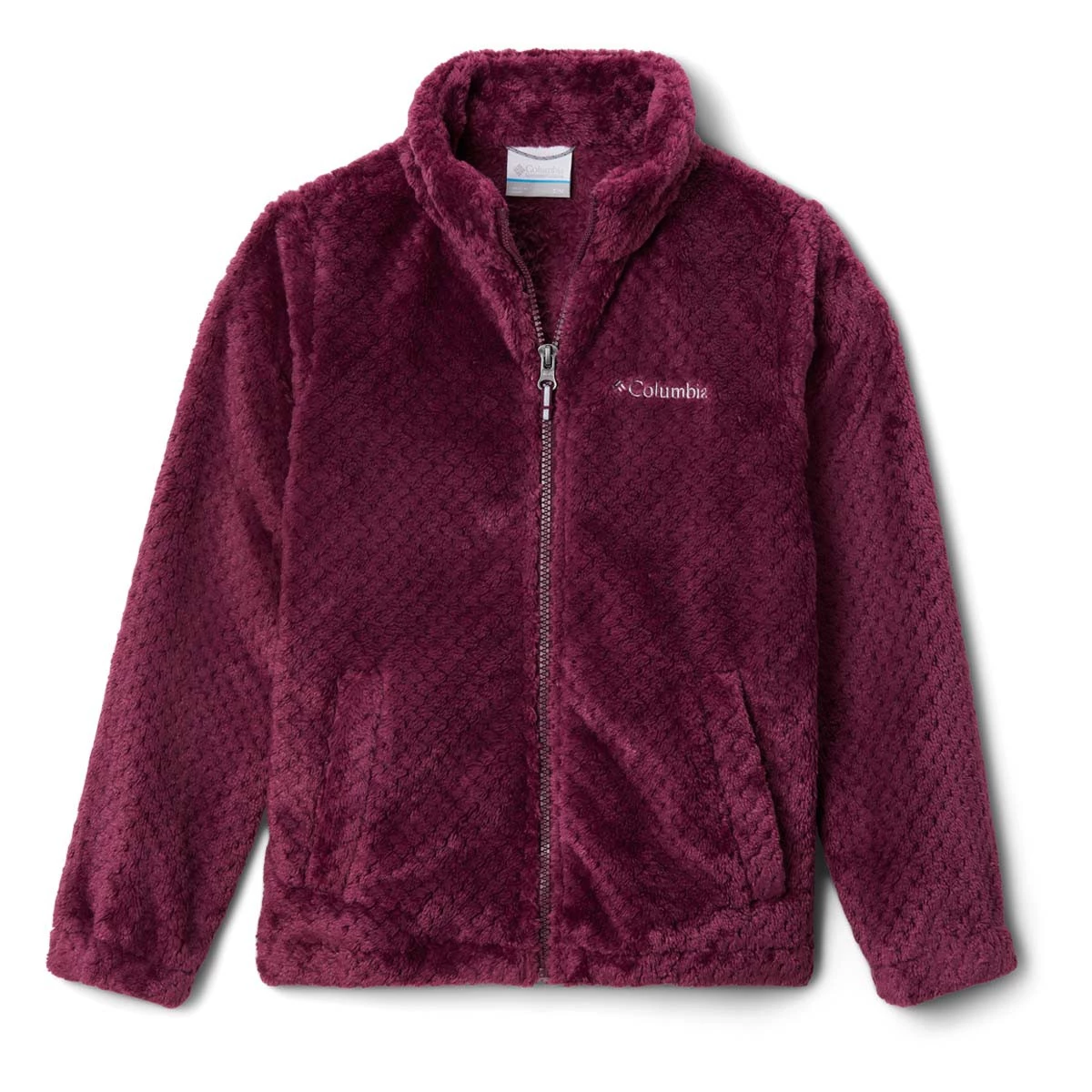 Girls' Columbia Fireside Sherpa Full Zip Jacket Marionberry 4 Girls' Columbia Fireside Sherpa Full Zip Jacket Marionberry - Image 4