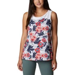 Women's Columbia Chill River Tank Top White Lakeshore