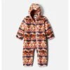 Baby Columbia Snowtop II Fleece Bunting Metal/check