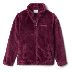 Girls' Columbia Fireside Sherpa Full Zip Jacket Pink Orchid -Columbia popular shop unnamed file 833
