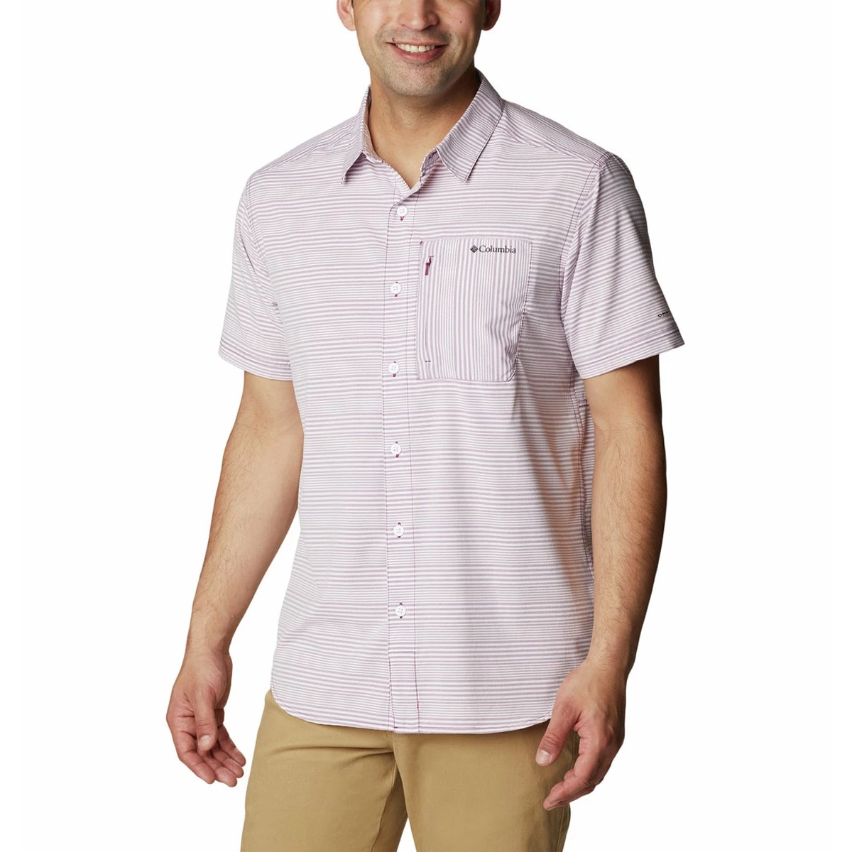 Men's Columbia Twisted Creek III Short Sleeve Shirt Black Wave Crest Stripe 1 Men's Columbia Twisted Creek III Short Sleeve Shirt Black Wave Crest Stripe