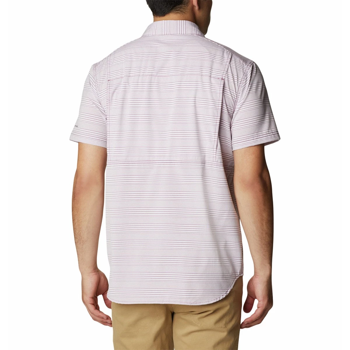 Men's Columbia Twisted Creek III Short Sleeve Shirt Black Wave Crest Stripe 2 Men's Columbia Twisted Creek III Short Sleeve Shirt Black Wave Crest Stripe - Image 2