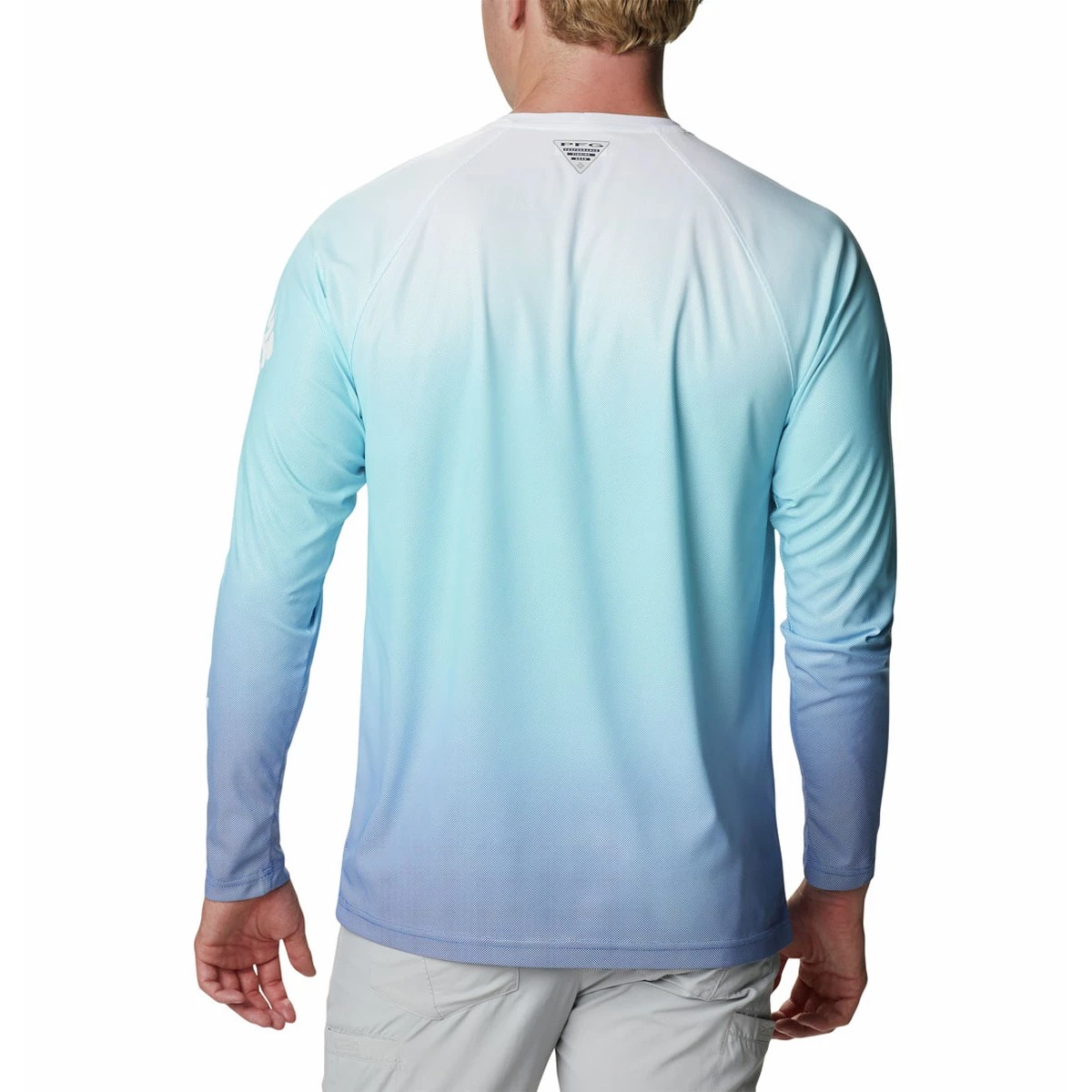 Men's Columbia PFG Terminal Deflector Printed Long Sleeve Shirt Safari Gradient 3 Men's Columbia PFG Terminal Deflector Printed Long Sleeve Shirt Safari Gradient - Image 3