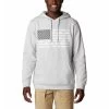 Men's Columbia PFG Fish Flag II Hoodie City Grey/texas