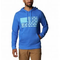 Men's Columbia PFG Fish Flag II Hoodie City Grey/texas -Columbia popular shop unnamed file 927