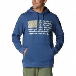 Men's Columbia PFG Fish Flag II Hoodie City Grey/texas -Columbia popular shop unnamed file 928