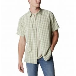 Men's Columbia Lakeside Trail Short Sleeve II Shirt Chalk Madras -Columbia popular shop unnamed file 942