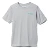 Boys' Columbia PFG Terminal Tackle Fish Flag T-Shirt Grey Heather