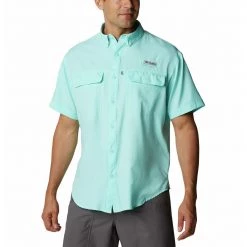 Men's Columbia Skiff Guide Woven Short Sleeve Shirt Gulf Stream -Columbia popular shop unnamed file 970